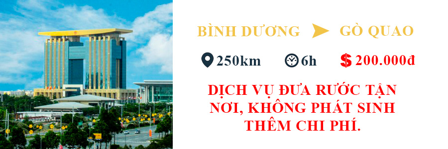 xe bình dương đi gò quao