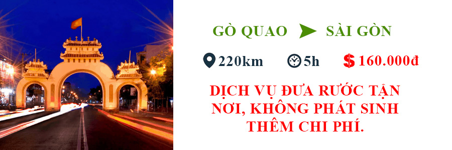 Go Quao Xe Gò Quao đi Sài Gòn (Hồ Chí Minh) phục vụ tốt nhất | A Châu